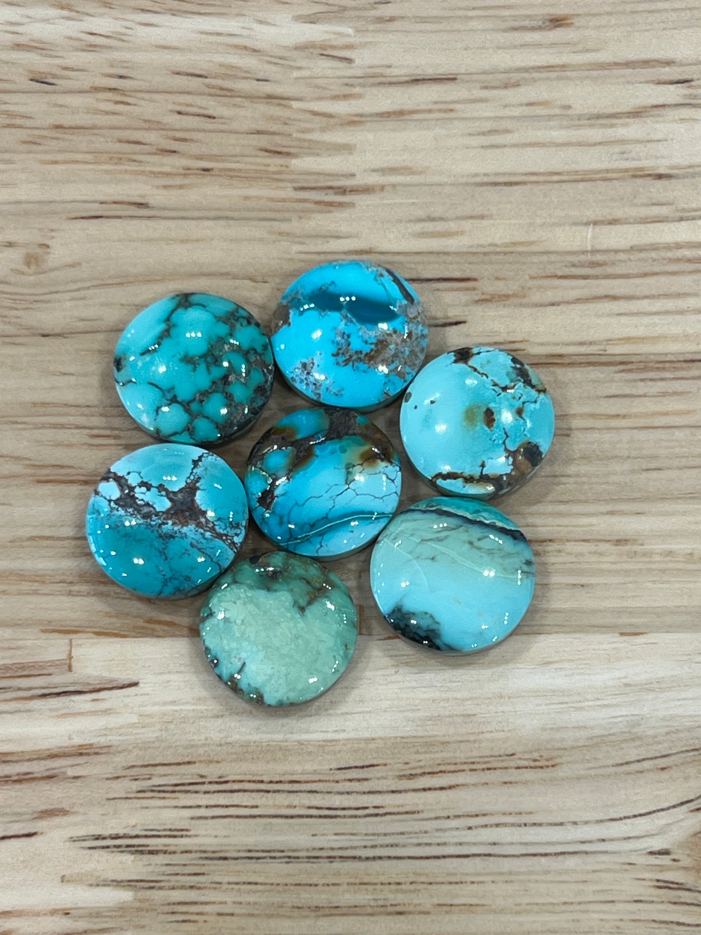 15mm medium round Blue Turquoise Gemstone
