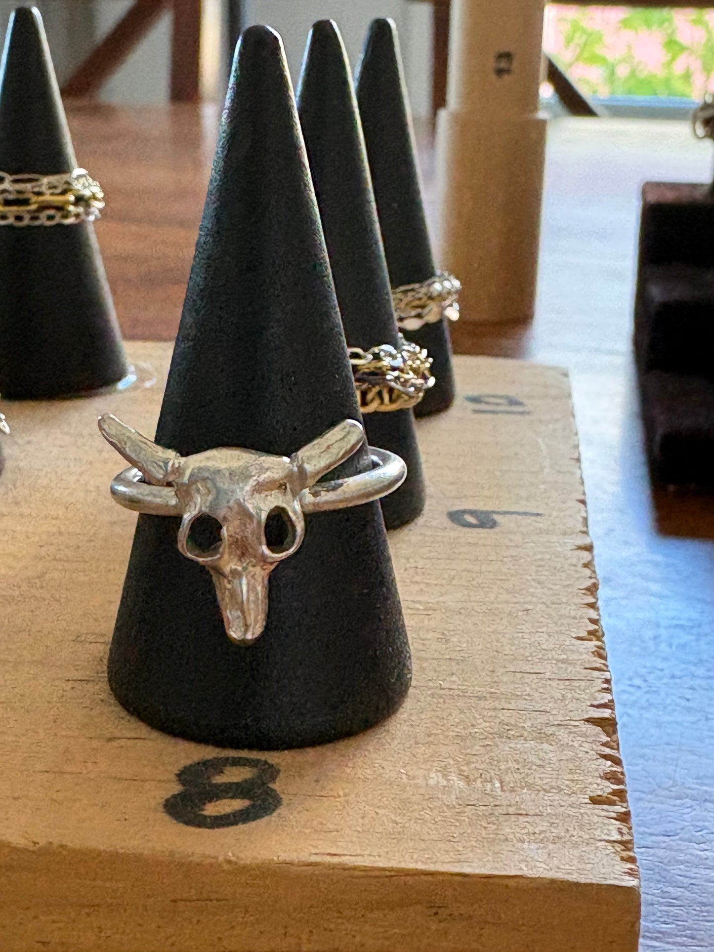 Steer Skull Ring - Silver or Gold