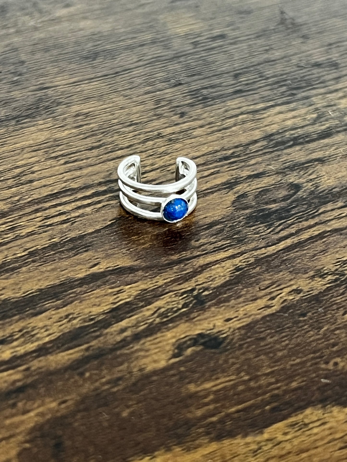 Ear Cuff - Sterling Silver with gemstone