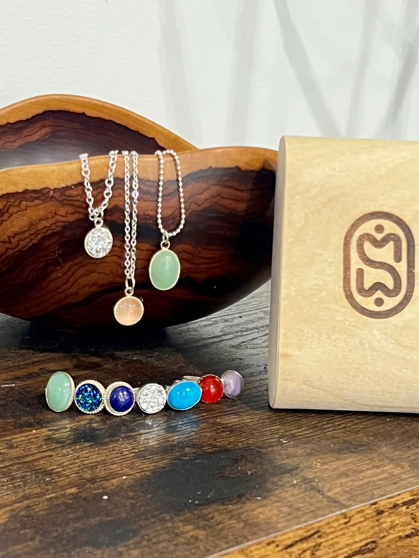 Small Stone 14x10 Ring / Necklace / Chain Bracelet Session: 14x10mm Oval .925 Sterling Silver (includes instruction)