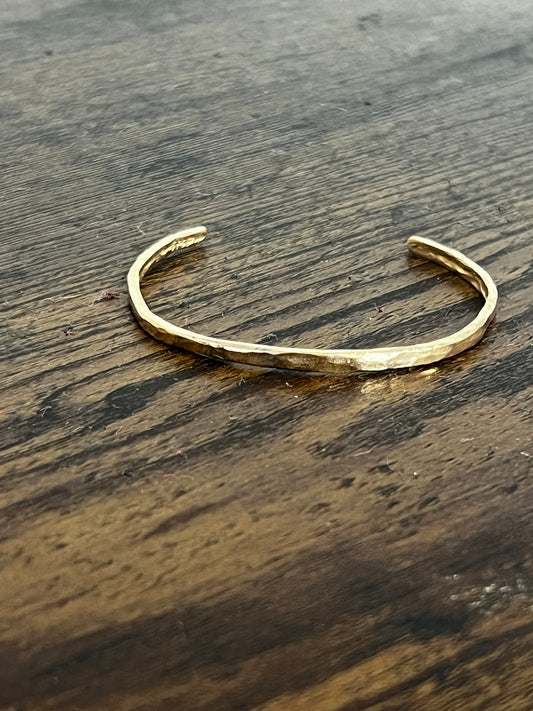 Hammered 14K Gold Fill Cuff Bracelet