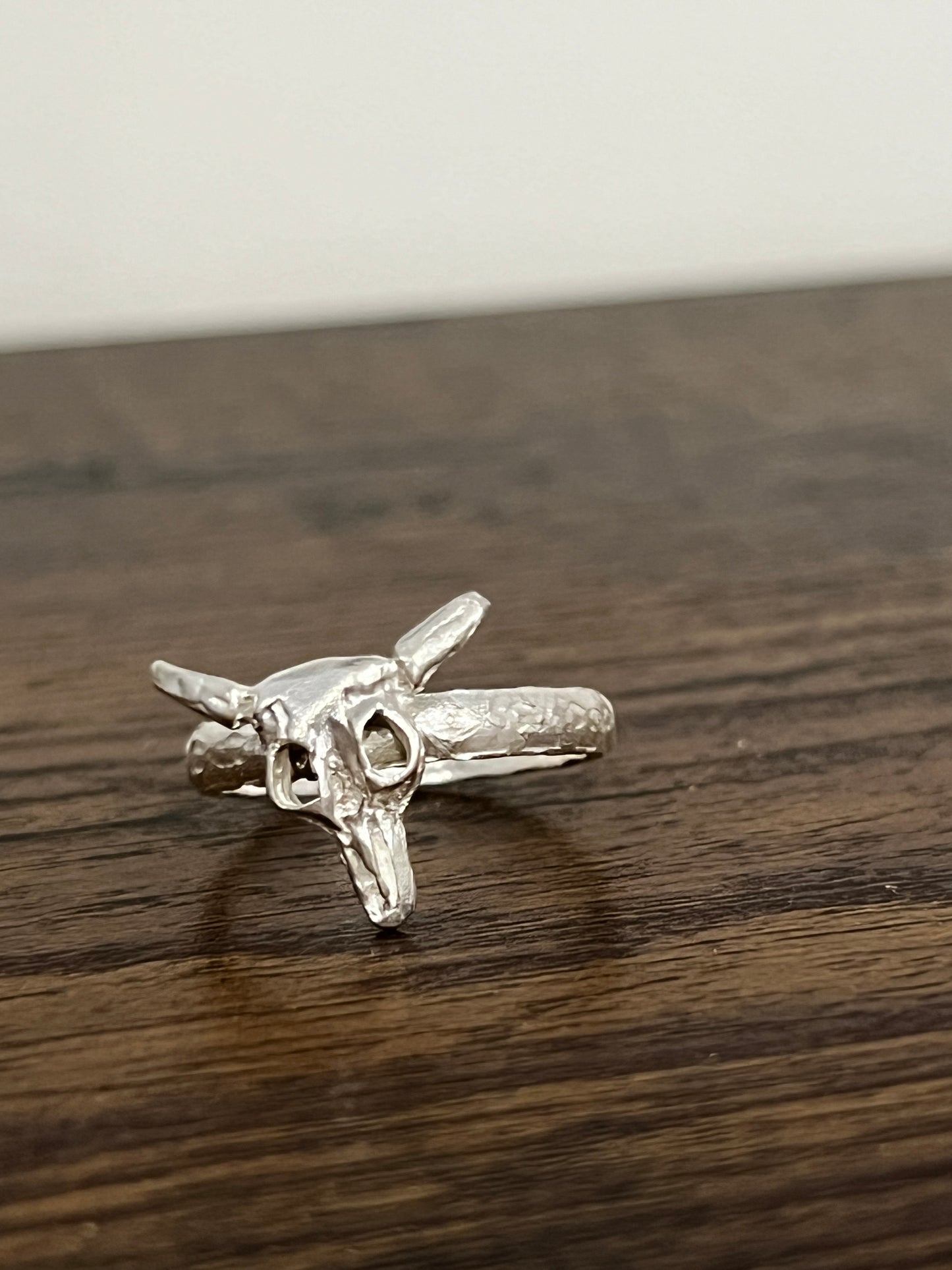Steer Skull Ring - Silver or Gold