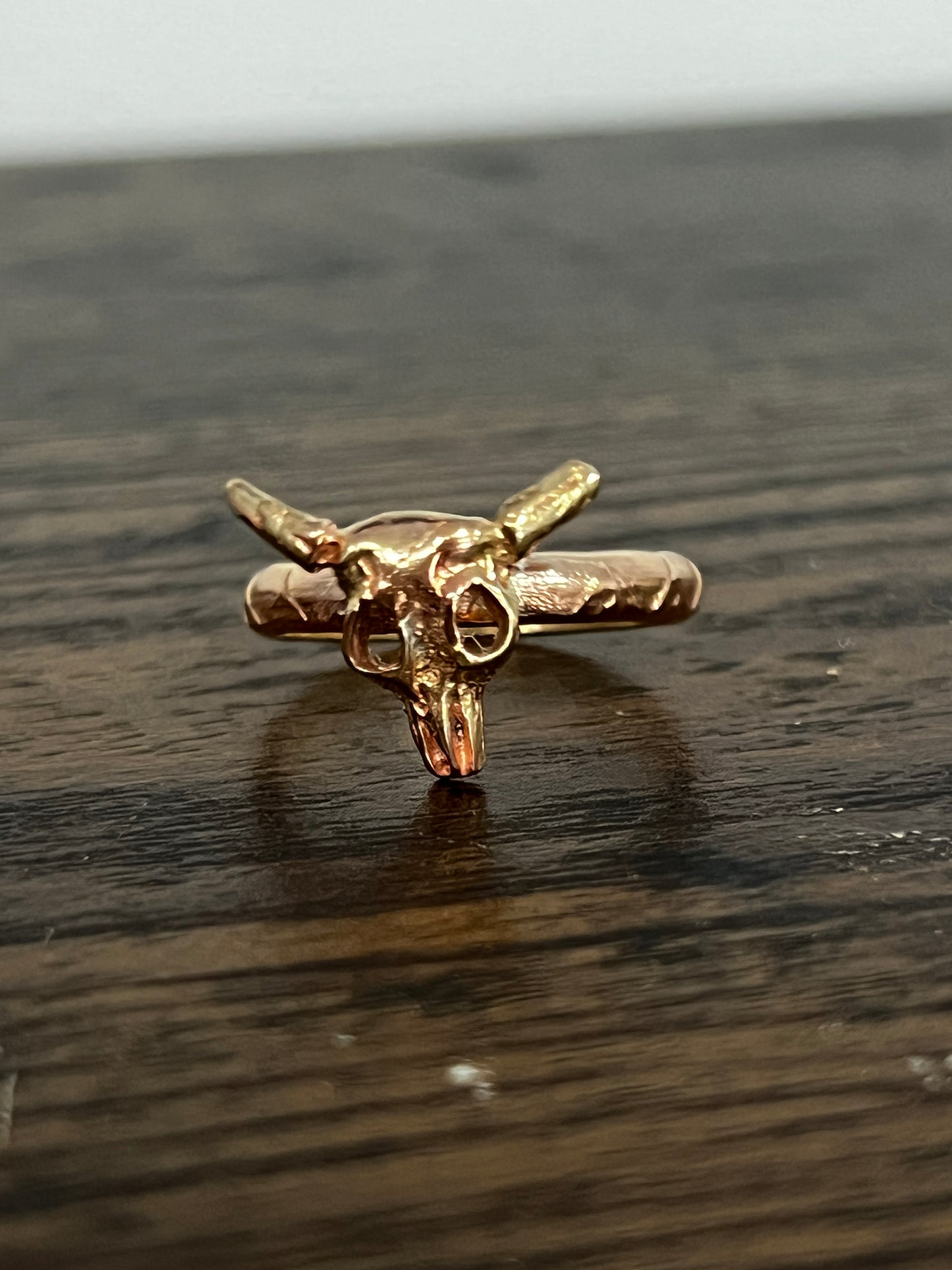 Steer Skull Ring - Silver or Gold