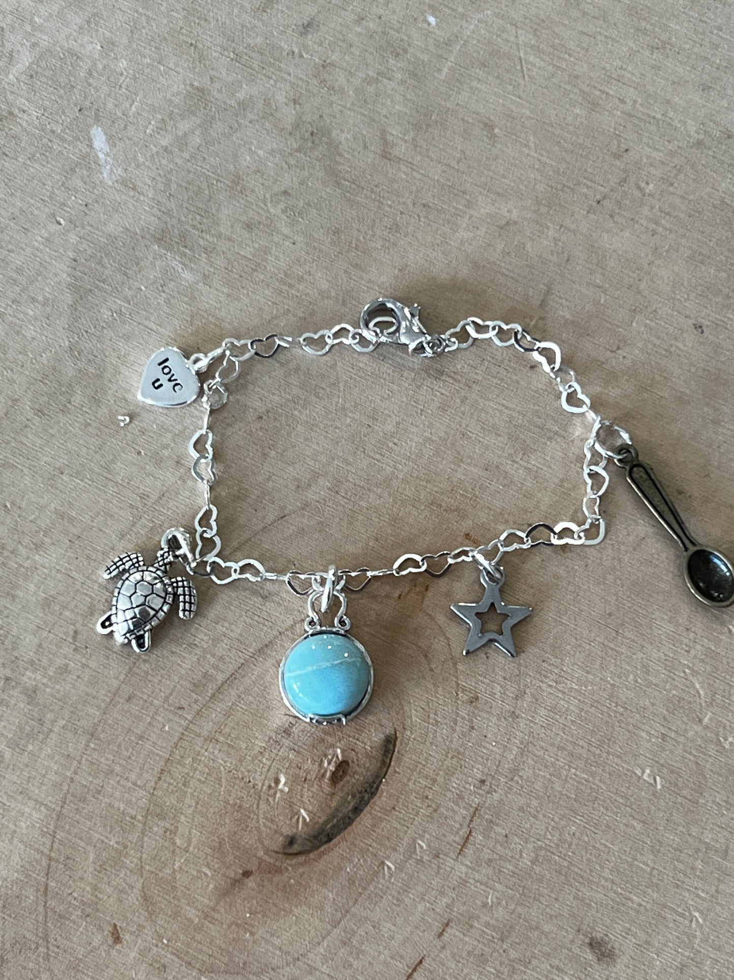 Custom made charm bracelet
