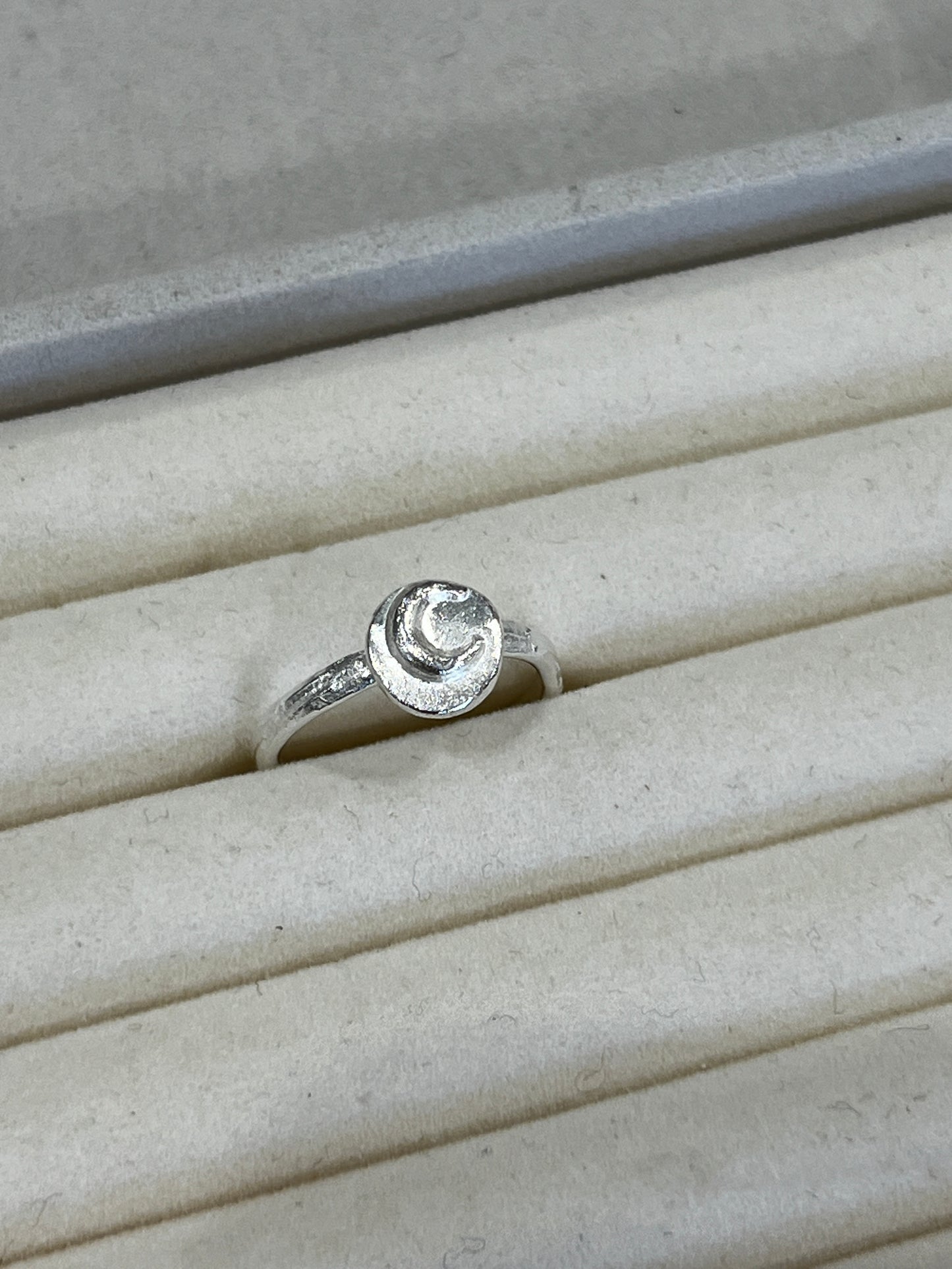 Handmade .925 Sterling Silver Moon Ring (recycled silver)