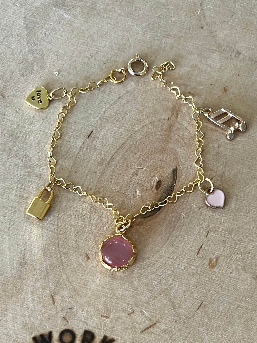 Custom made charm bracelet
