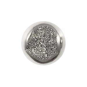 Large Round Stone Ring / Necklace Session: Round (15/20mm) sterling silver (including instruction)