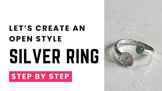 Tutorial video: How to make an open style sterling silver ring