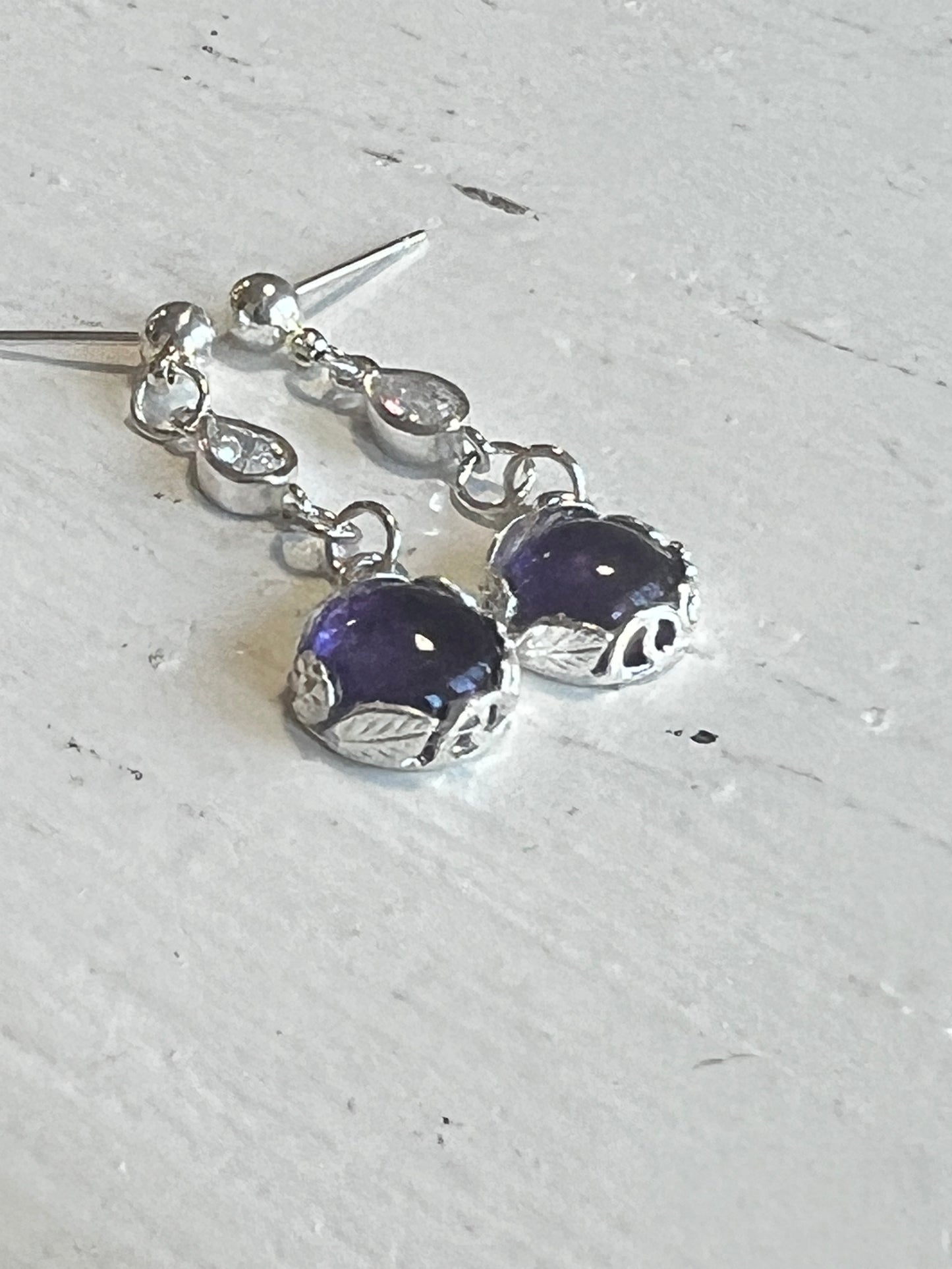 Amethyst Drop Earrings