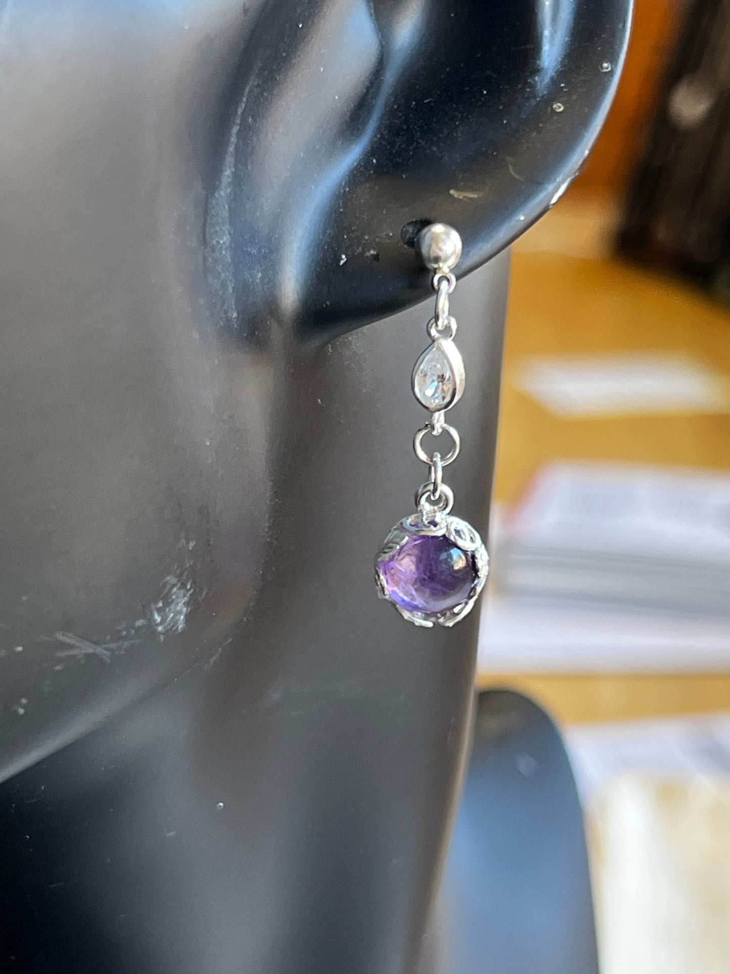 Amethyst Drop Earrings