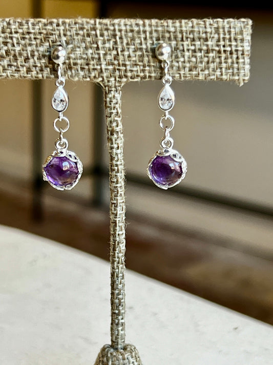 Amethyst Drop Earrings