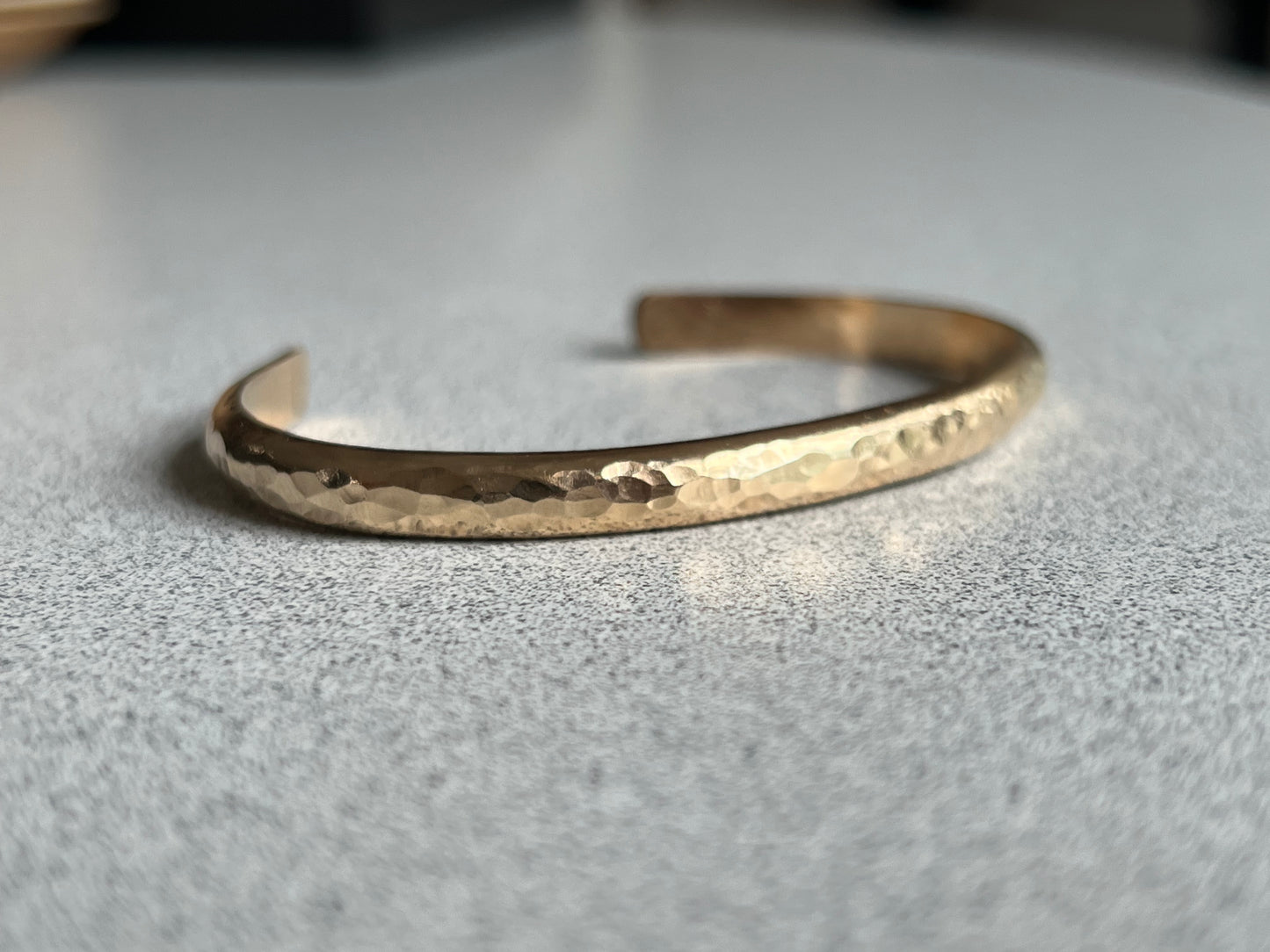 Hammered 14K Gold Fill Cuff Bracelet