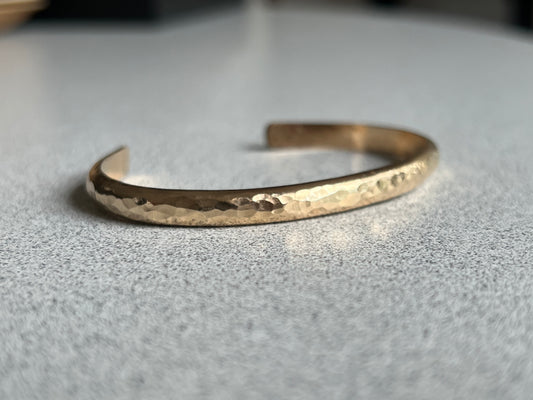 Hammered 14K Gold Fill Cuff Bracelet