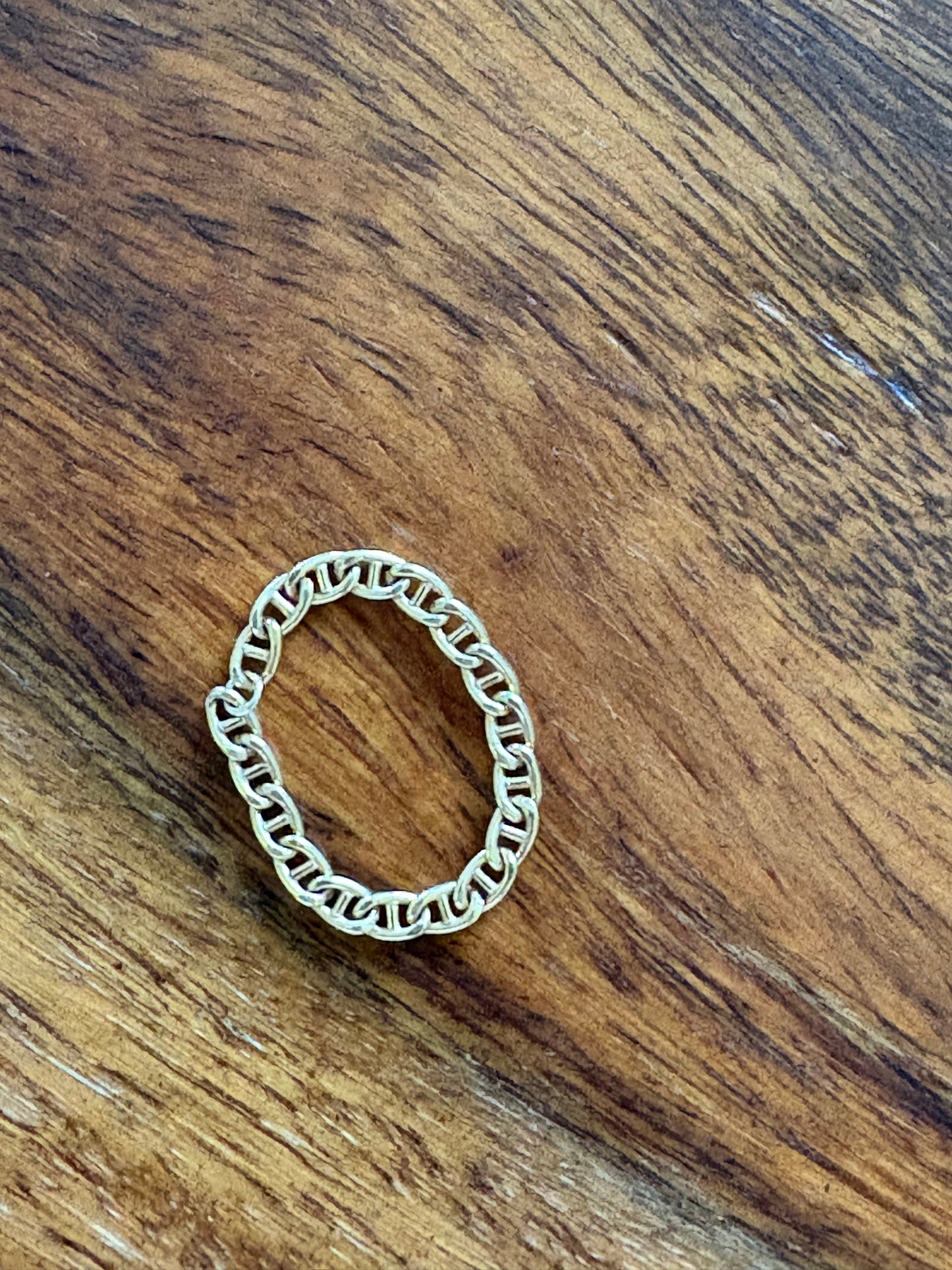 14K Gold Fill Anchor Chain Ring