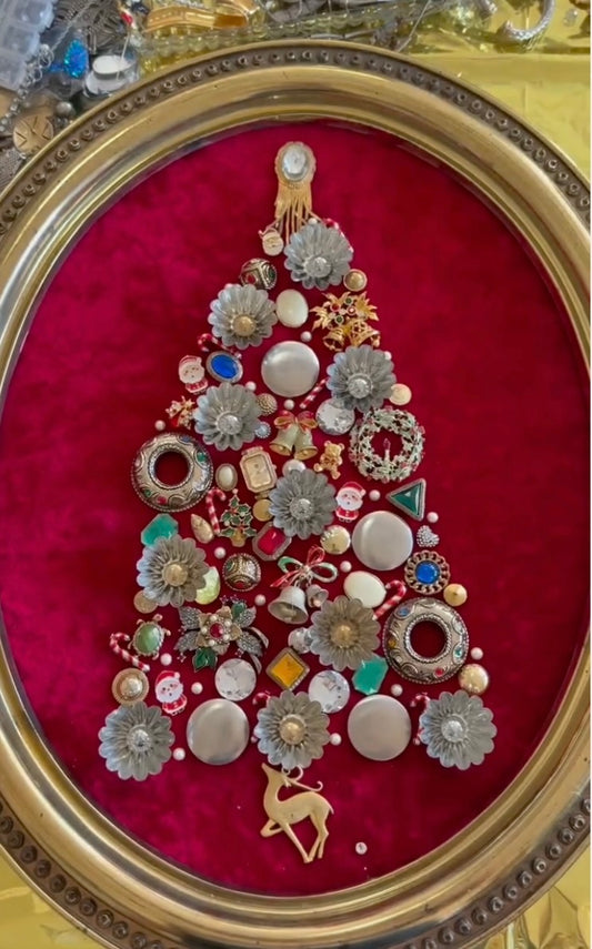 Sip & Make: Junk Jewelry Christmas Tree Workshop