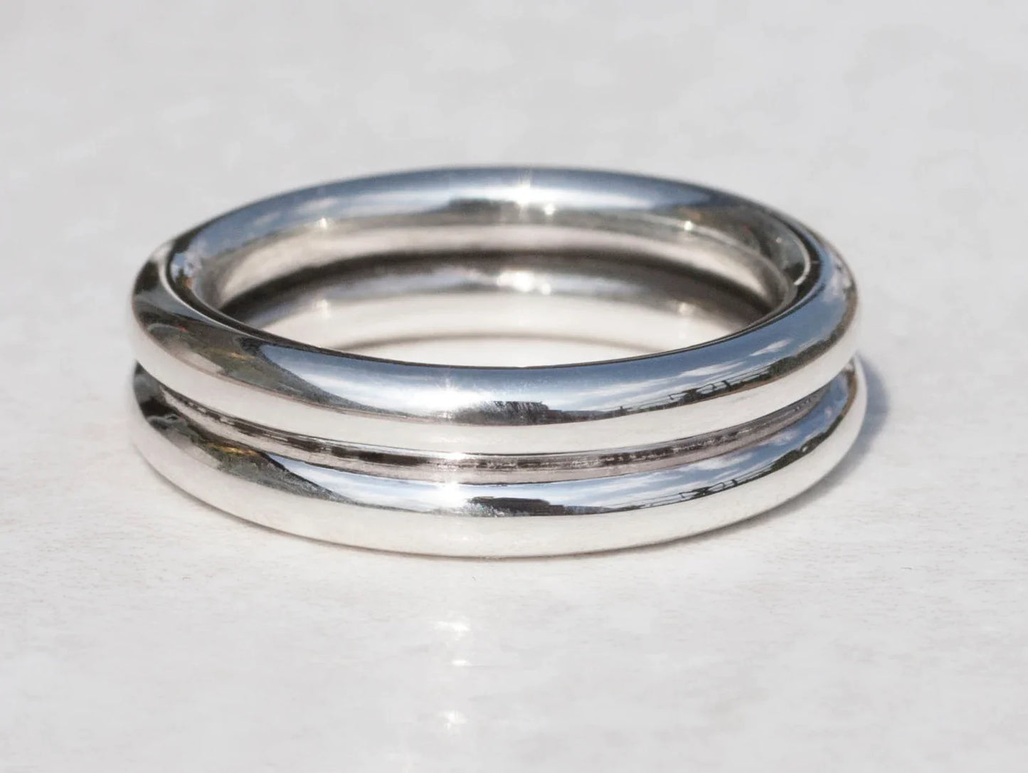 Add On: Double / Thick Sterling Silver Ring or Cuff Band