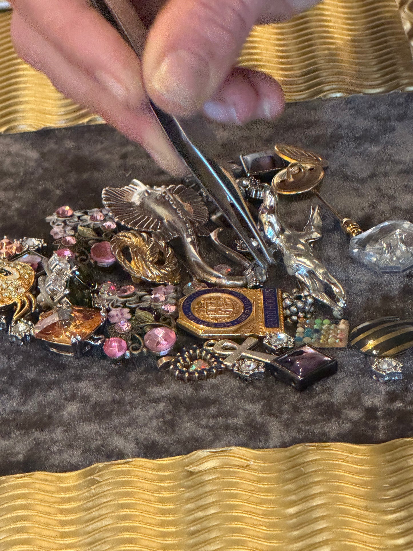 Sip & Make: Junk Jewelry Christmas Tree Workshop