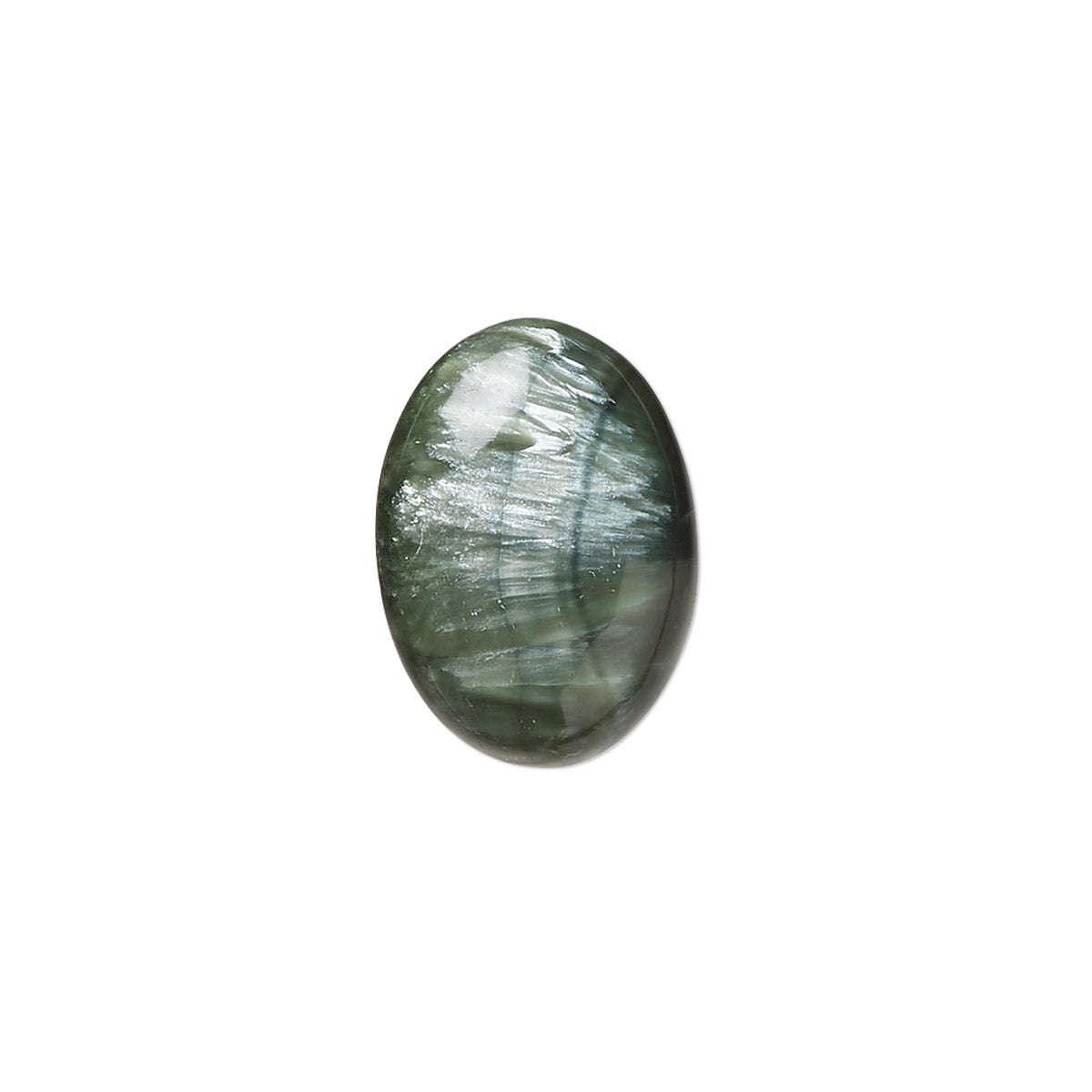 Oval Green Seraphinite stone