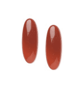 22x8 mm narrow oval Red Carnelian stone