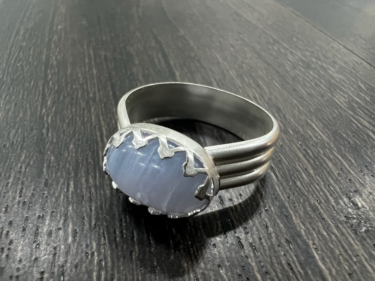 Blue Lace Agate Ring