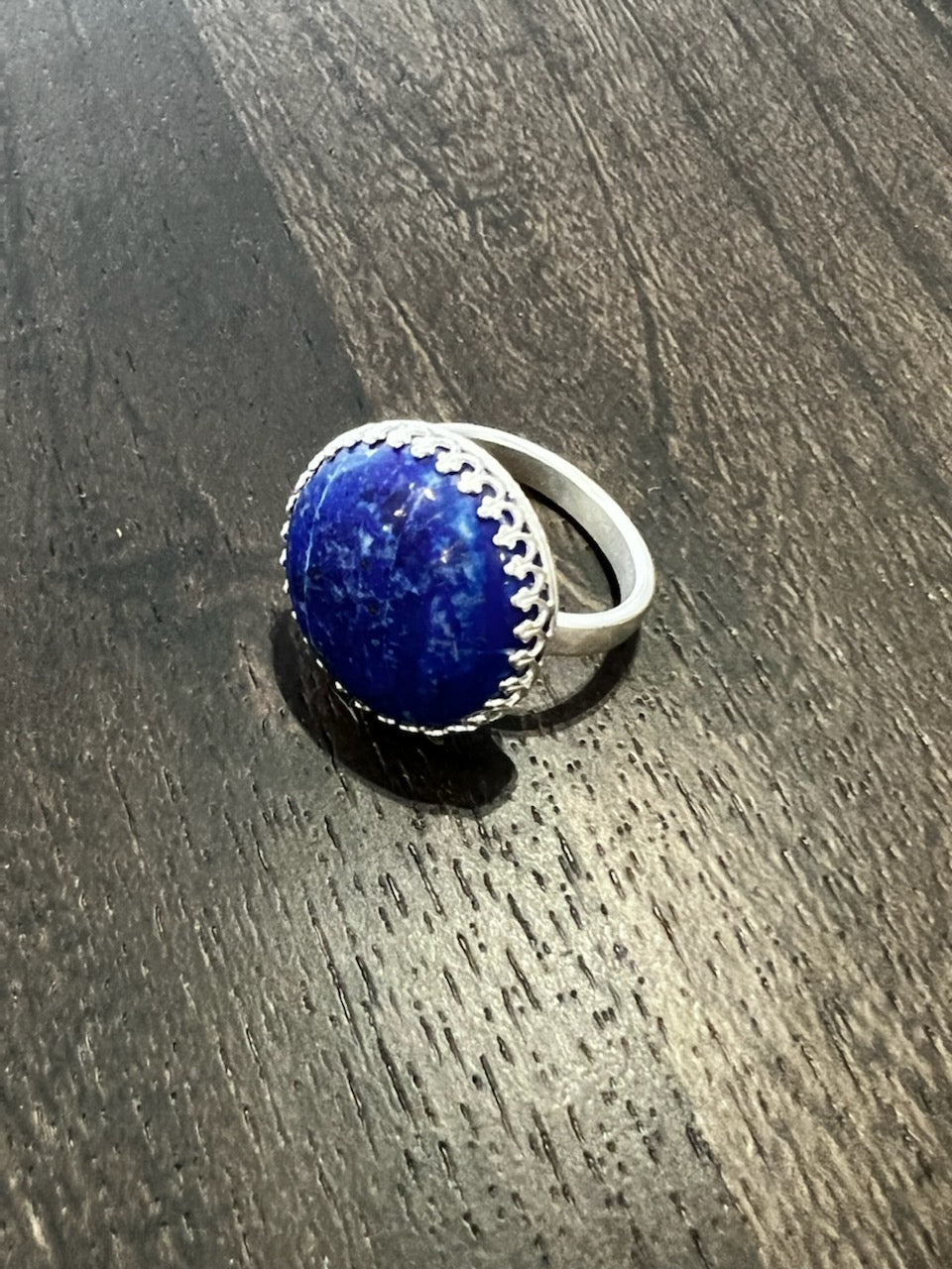 Large round Lapis Lazuli ring