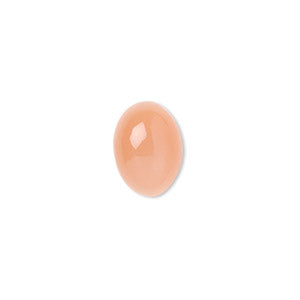 14x10 oval Peach Moonstone